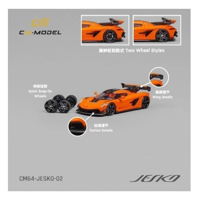 CM64-JESKO-02 CM-MODEL 1:64 Koenigsegg Jesko Attack Orange