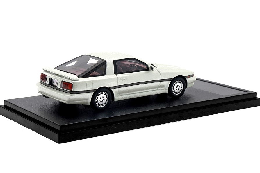 [ Back-order ] Hi-Story HS441PW 1:43 Toyota SUPRA 3.0GT Turbo Limited (1987) White Pearl Mica Resin