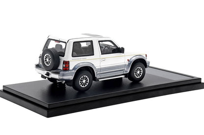 [ Back-order ] Hi-Story HS446WH 1:43 MITSUBISHI PAJERO METALTOP WIDE XR-II (1991) Sophia White/Saima Gray Resin