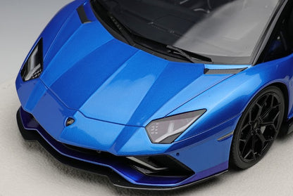 [ Back-order ] Make Up EIDOLON EML064A 1:18 Lamborghini Aventador LP780-4 Ultime Roadster 2021 Blue