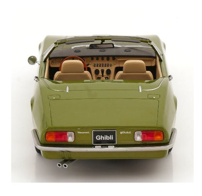 KKDC181302 KK scale 1:18 Maserati Ghibli Spyder 1970 light green-metallic
