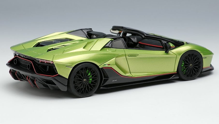 [ Back-order ] Make Up EIDOLON EM637C 1:43 Lamborghini Aventador LP780-4 Ultime Roadster 2021 (Diansus wheel) Verdesitria