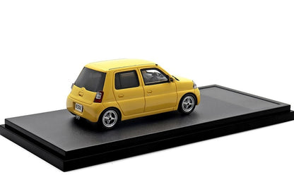 [ Back-order ] Hi-Story HS431YE 1:43 DAIHATSU ESSE ECO Low Down Custom (2006) Sunshine Yellow Resin