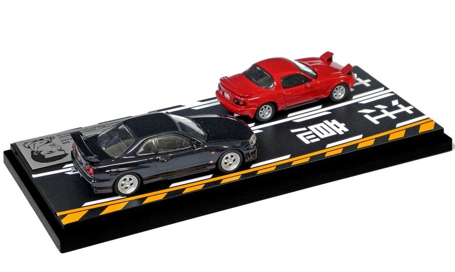 [ Back-order ] MODELER'S MD64211 1:64 Initial D Set Vol.11 Suetsugu Toru Roadster (NA6CE) & Atsurou Kawai Skyline (ER34)