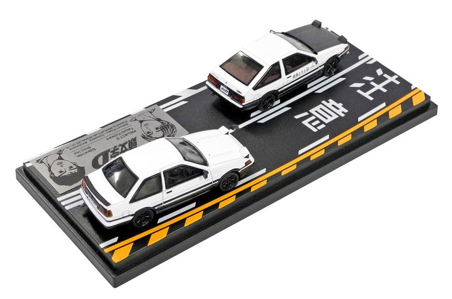 [ Back-order ] MODELER'S MD64201 1:64 Initial D Set Vol.1 Takumi Fujiwara Trueno (AE86) & Shinji Inui Trueno 2-door (AE86)