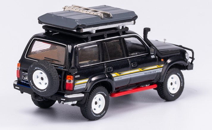 [ Back-order ] KENGFAI TK-KF031-5 1:64 Land Cruiser Pearl Black roof rack