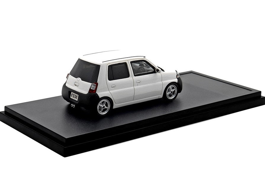 [ Back-order ] Hi-Story HS431WH 1:43 DAIHATSU ESSE ECO Low Down Custom (2006) White Resin