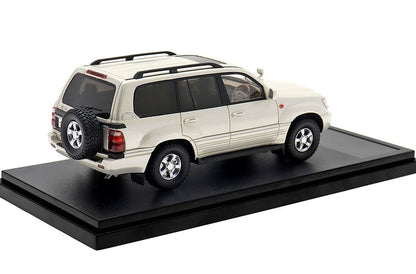 [ Back-order ] Hi-Story HS435WH 1:43 Toyota LAND CRUISER VX-LIMITED G-SELECTION (2000) White Pearl Mica Resin