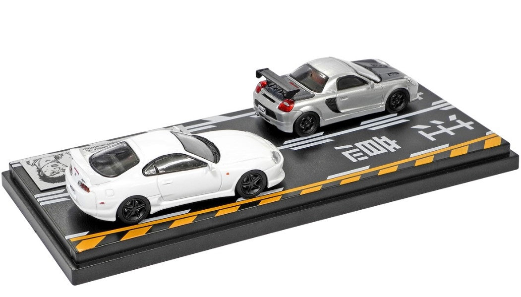 [ Back-order ] MODELER'S MD64205 1:64 Initial D Set Vol.5 Kai Kogashiwa MR-S & Hideo Minagawa Supra (JZA80)