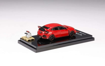 [Back-order] Hobby Japan HJ642055AR 1:64 Honda civic Type R (FK8) 2020 with Engine Display Model Flame Red