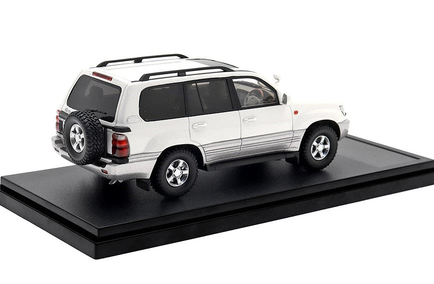 [ Back-order ] Hi-Story HS435WH2 1:43 Toyota LAND CRUISER VX-LIMITED G-SELECTION (2000) White/Light Grayish Beige Metallic Resin