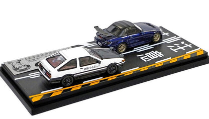 [ Back-order ] MODELER'S MD64207 1:64 Initial D Set Vol.7 Takumi Fujiwara Trueno (AE86) & Toshiya Joushima S2000