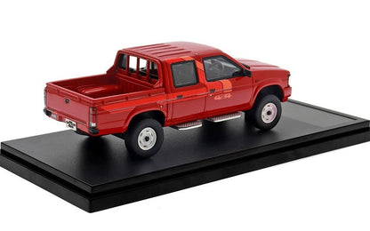 [ Back-order ] Hi-Story HS422RE 1:43 NISSAN DATSUN 4WD Double Cab AD (1985) Red Resin