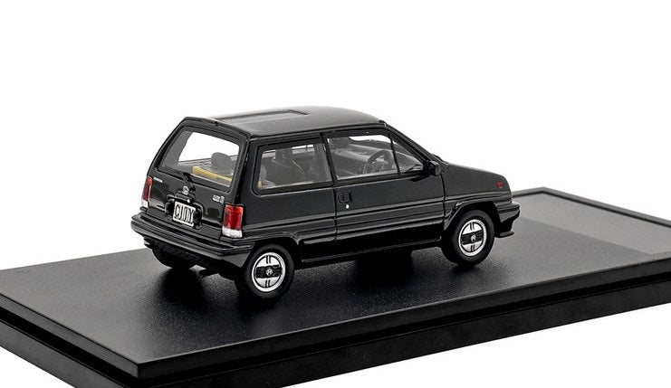 [ Back-order ] Hi-Story HS397BK 1:43 Honda CITY R (1985) Blackburn Metallic Resin