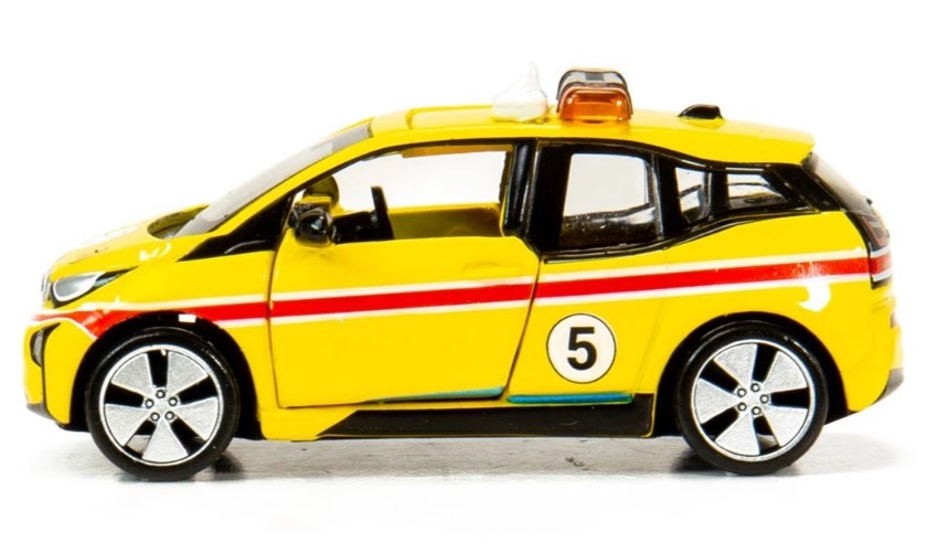 [ Back-order ] TINY ATC64624 1:64 Tiny City No.168 BMW i3 Hong Kong Airport (Airfield Patrol Vehicle) Diecast