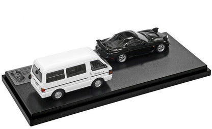 [ Back-order ] MODELER'S MD64213 1:64 Initial D Set Vol.13 Kyoko Iwase RX-7 (FD3S) & Project D Support Car (Nissan Vanette Van)