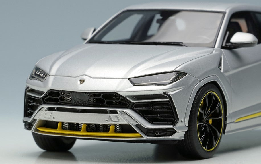 [ Back-order ] Make Up EIDOLON EM596C 1:43 Lamborghini Urus Graphite Capsule 2020 Grigio Niba (Matte Silver / Yellow Accent)