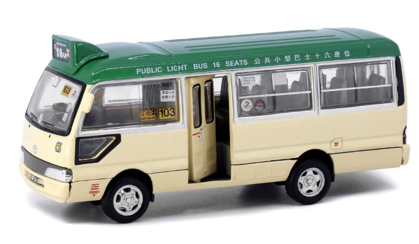 [ Back-order ] TINY ATC65175 1:76 Tiny City No.25 Toyota Coaster GMB (Kwun Tong Ferry Pier) Green Diecast