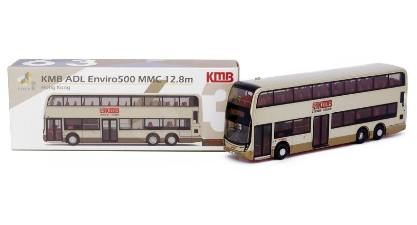 [ Back-order ] TINY KMB2021054 1:110 Tiny City No.63 KMB ADL Enviro500 MMC FL 12.8M Gold (914) Diecast