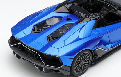 [ Back-order ] Make Up EIDOLON EM637D 1:43 Lamborghini Aventador LP780-4 Ultime Roadster 2021 (Diansus wheel) Blue Egeus