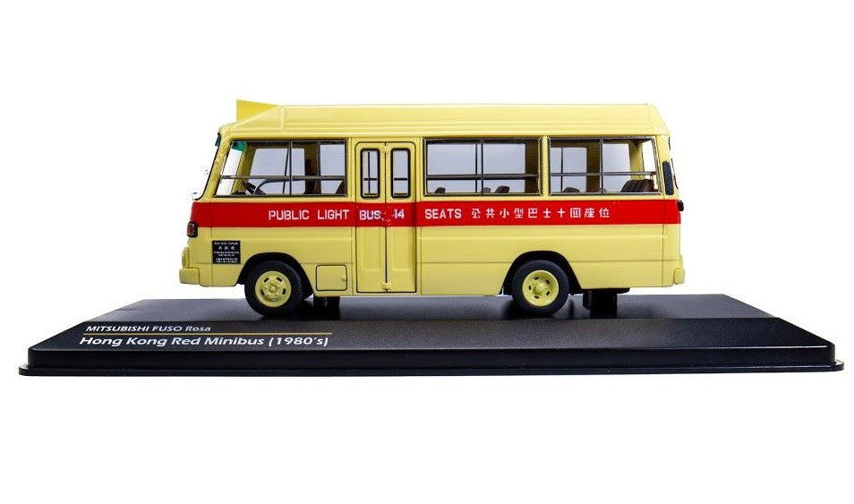 [ Back-order ] TINY ATC43149 1:43 Mitsubishi Fuso Rosa (1983) Minibus Red 14Seat Resin