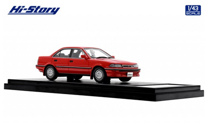 [ Back-order ] Hi-Story HS457RE 1:43 Toyota COROLLA Sedan GT (1987) Super Red II Resin