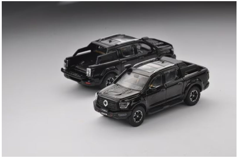 T16-8 拓意 XCARTOYS 1:64 Great Wall Gun Mountain and Sea Gun High Performance Version Black