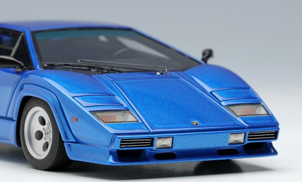 [ Back-order ] Make Up EIDOLON EM652C 1:43 Lamborghini Countach LP5000 QV 1988 Metallic Blue