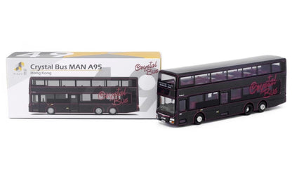 [ Back-order ] TINY ATC65245 1:110 Tiny City No.49 Crystal Bus MAN A95 Black Diecast