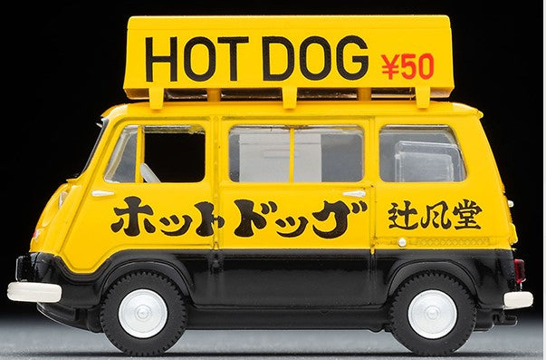 LV-201a TOMYTEC Tomica Limited Vintage 1:64 Subaru Sambar Light Van Hot Dog Shop Yellow / Black