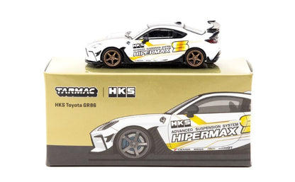 T64G-038-WH TARMAC WORKS 1:64 Toyota HKS Toyota GR86 HKS HIPERMAX