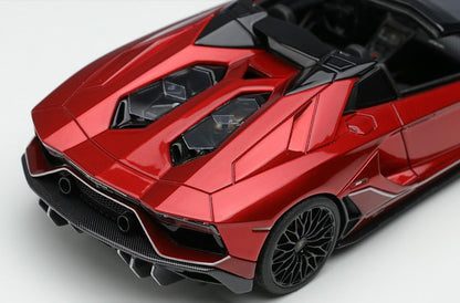 [ Back-order ] Make Up EIDOLON EM637A 1:43 Lamborghini Aventador LP780-4 Ultime Roadster 2021 (Diansus Wheel) Rosso Efest/Rossometis