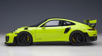 78187 AUTOart 1:18 Porsche 911 (991.2) GT2 RS Weissach Package Light Green / Carbon Black