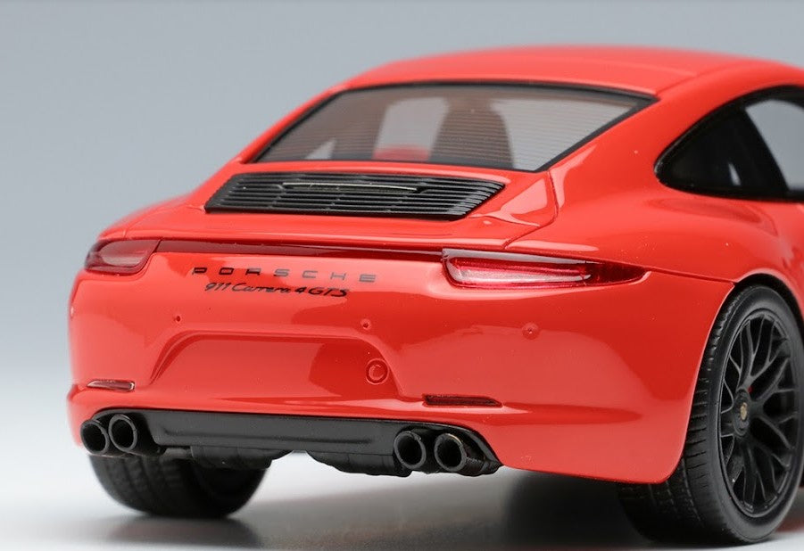 [ Back-order ] Make Up EIDOLON EM629I 1:43 Porsche 911 (991) Carrera 4 GTS 2014 Lava Orange