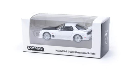 T64G-012-WH TARMAC WORKS 1:64 Mazda RX-7 (FD3S) Mazda speed A-Spec Chaste White