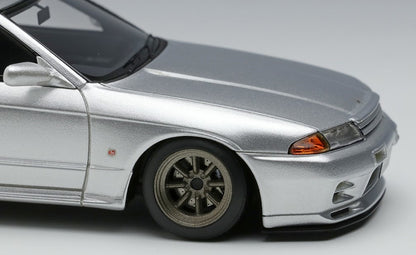 [ Back-order ] Make Up EIDOLON EM424C 1:43 Nissan Skyline GT-R (BNR32) (RS Watanabe 8 spoke wheels) Jet Silver Metallic