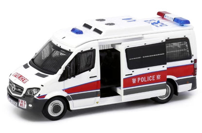 [ Back-order ] TINY ATC65081 1:76 Tiny City No.164 Mercedes Benz Sprinter FL Police (with mesh window shields) Diecast