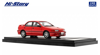 [ Back-order ] Hi-Story HS386RE 1:43 ISUZU GEMINI R 4WD (1990) Customized Flame Red Resin