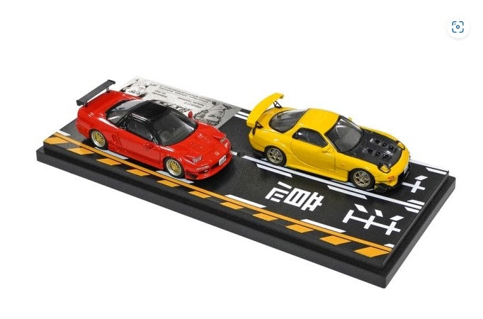 MD64203 MODELER'S 1:64 Initial D Set Vol.3 Keisuke Takahashi RX-7 (FD3S) & Go Hojo NSX (NA1)