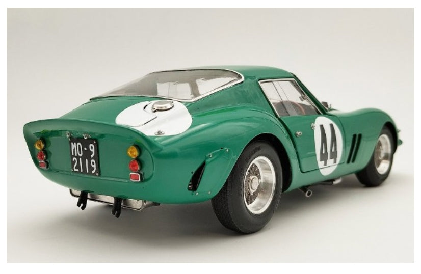 M-248 CMC 1:18 Ferrari 250 GTO, RHD, Chassis #4491 2nd at GT+2.0-British GP GT race Silverstone 1963, David Piper, #44