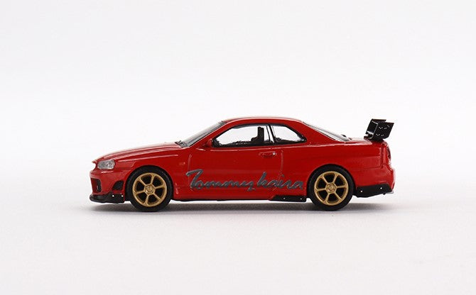 MGT00543-R TSM MINI-GT 1:64 Nissan GT-R R34 Tommykaira R-z Red RHD