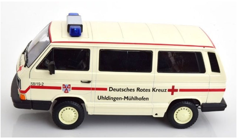 KKDC180968 KK scale 1:18 Volkswagen VW Bus T3 Syncro 1987 German Red Cross