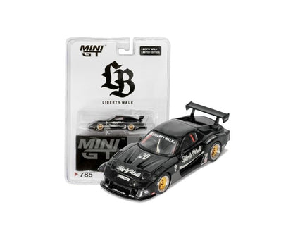 MC198-BK TSM MINI-GT 1:64 MAZDA RX-7 LB-Super Silhouette Liberty Walk LBWK Blister