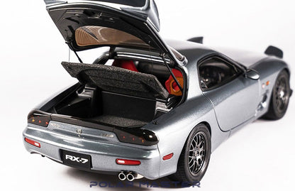 [ Back-order ] POLER MASTER MODELS PLM22001-04 1:18 Mazda RX-7 SPIRIT R Metallic Grey