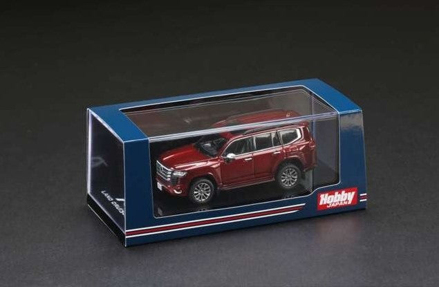 HJ641050AR Hobby JAPAN 1:64 Toyota Land Cruiser (JA300W) ZX Dark Red Mica Metallic w/Black interior