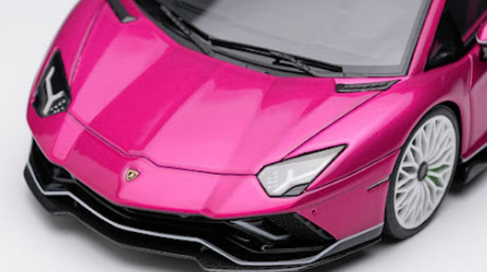 EM633F MakeUp EIDOLON 1:43 Lamborghini Aventador LP780-4 Ultimae 2021 (Dianthus Wheel) Violabast / Black