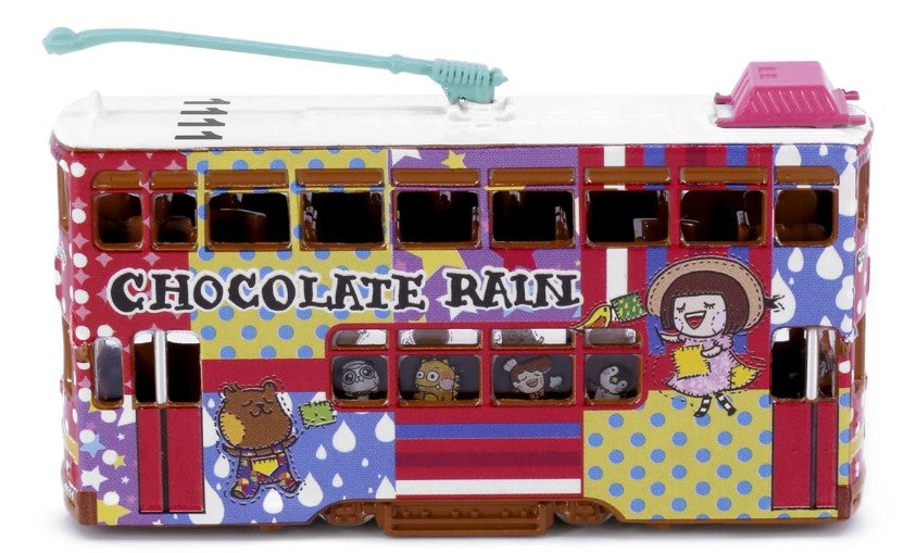 [ Back-order ] TINY CCRA002 1:120 Tiny City Chocolate Rain Streetcar Diecast