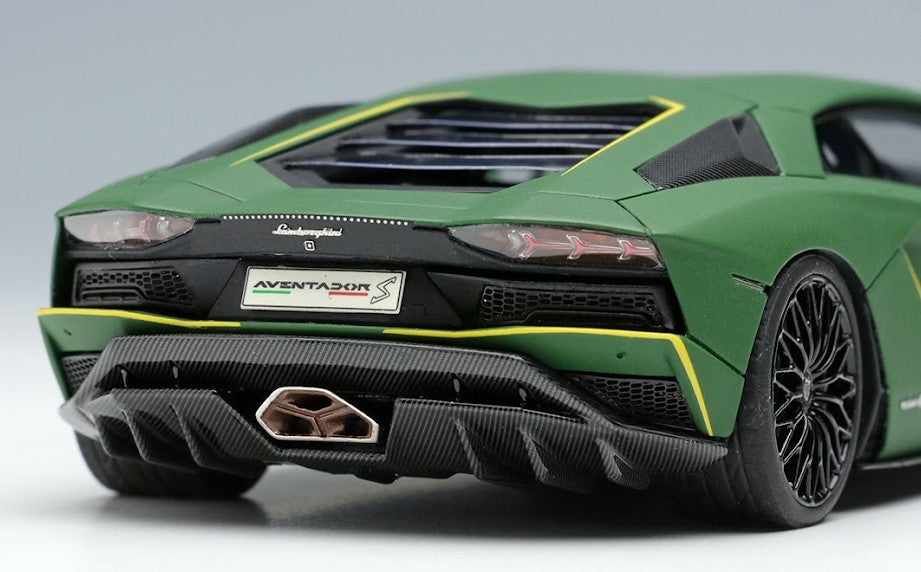 [ Back-order ] Make Up EIDOLON EM597D 1:43 Lamborghini Aventador S Japan Limited Edition 2021 Verde Turbine (Matte Green)