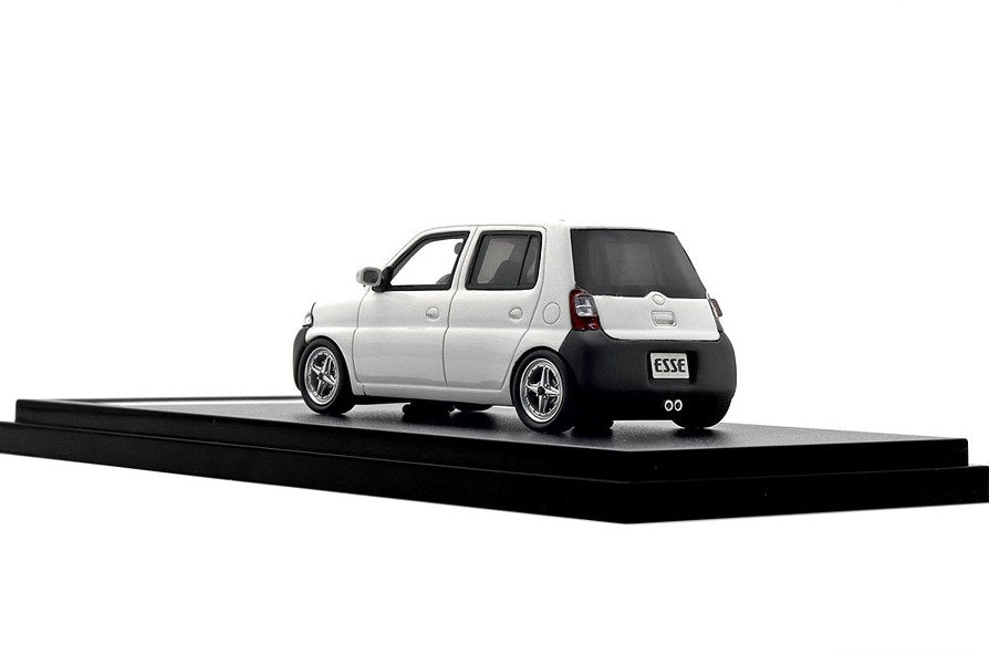 [ Back-order ] Hi-Story HS431WH 1:43 DAIHATSU ESSE ECO Low Down Custom (2006) White Resin