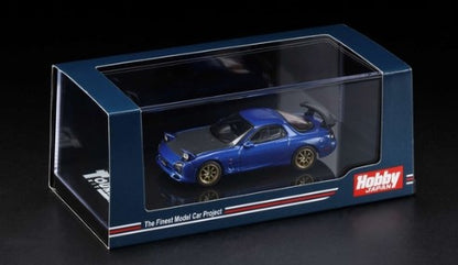 [ Back-order ] Hobby Japan HJ643007BBL 1:64 Efini RX-7 FD3S (A Spec.) GT WING Innocnt Blue Mica  Die-cast